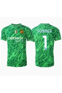 Inter Milan Yann Sommer #1 Keeper Fotballdrakt Hjemme Klær 2024-25 Korte ermer